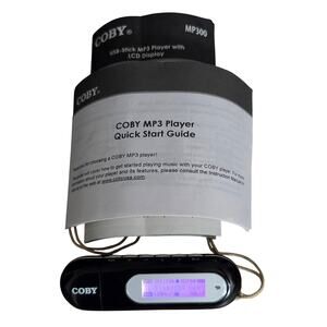 Coby USB-Stick MP3 Player MP300-4GB Tested With Manual & Startup Guide VG